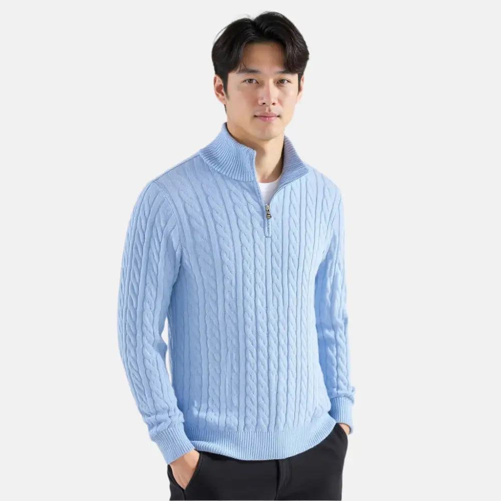 Alder Cable Half-Zip Sweater — photo 9