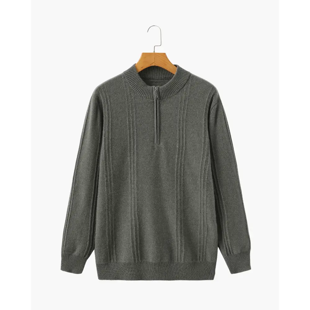 Cedar Ribbed Half-Zip Sweater — photo 10