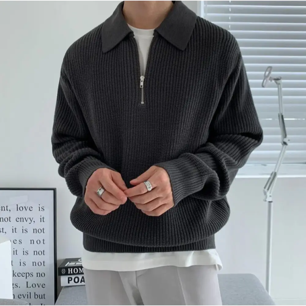 Reed Zip Polo Sweater — photo 2