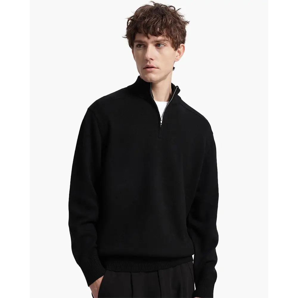 Birch Wool Half-Zip Sweater — photo 5