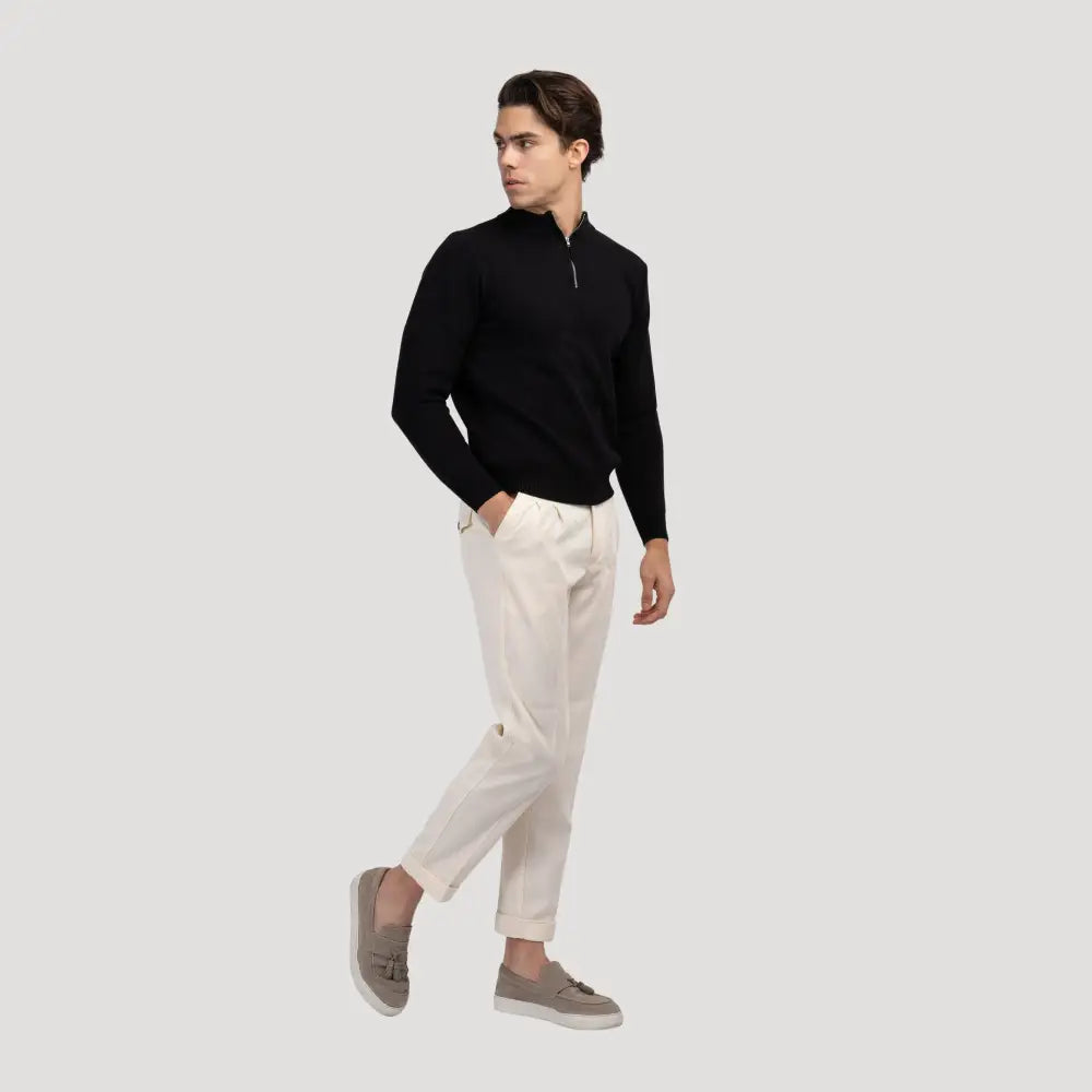 Ash Quarter-Zip Knit Sweater — photo 10
