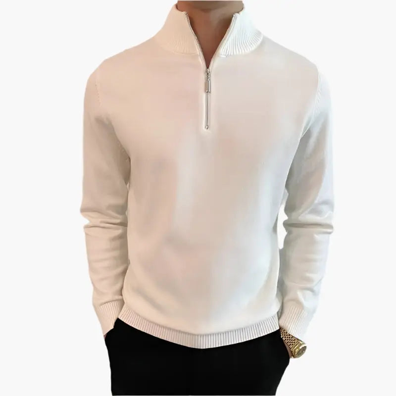 Ash Quarter-Zip Knit Sweater — photo 2