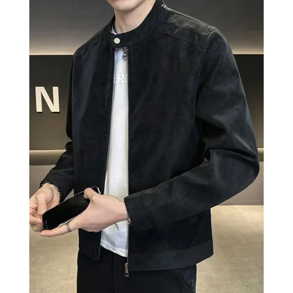 Birch Suede Zip Jacket — photo 2