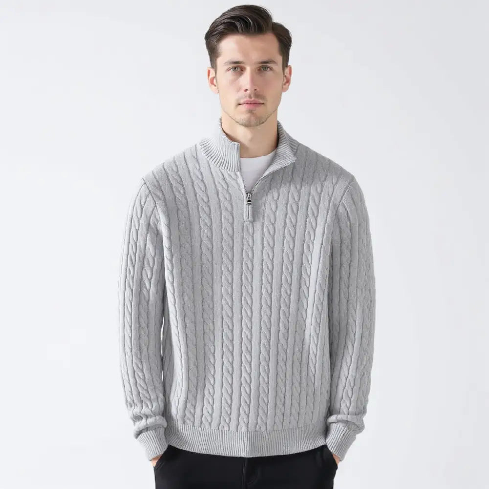 Alder Cable Half-Zip Sweater — photo 5