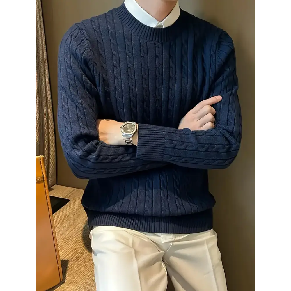 Sage Cable Knit Sweater — photo 3