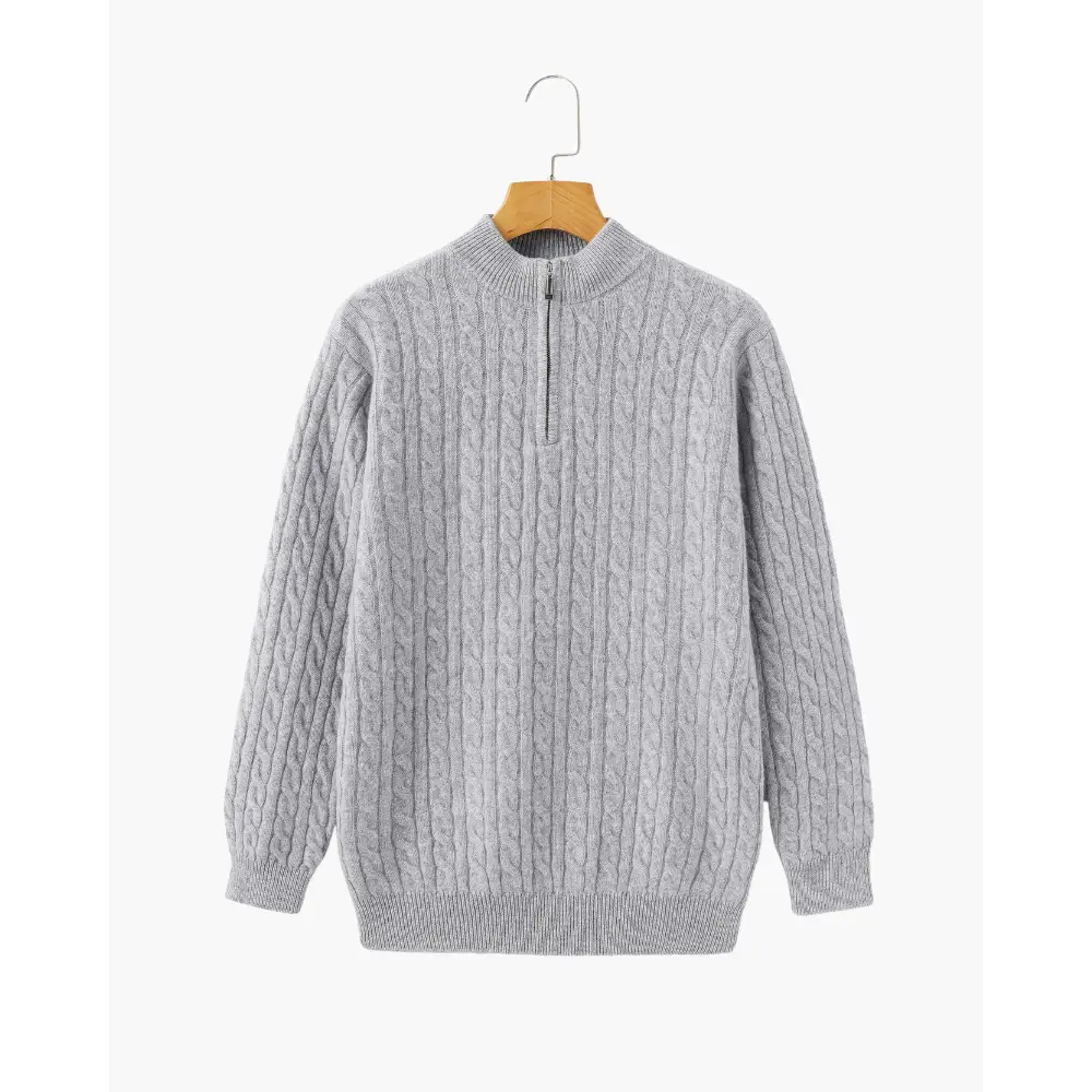 Wren Woven Half-Zip Sweater — photo 4