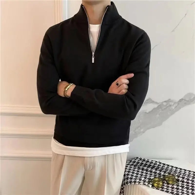Ash Quarter-Zip Knit Sweater — photo 9
