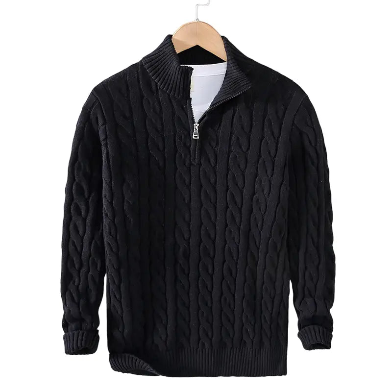 Alder Cable Half-Zip Sweater — photo 6
