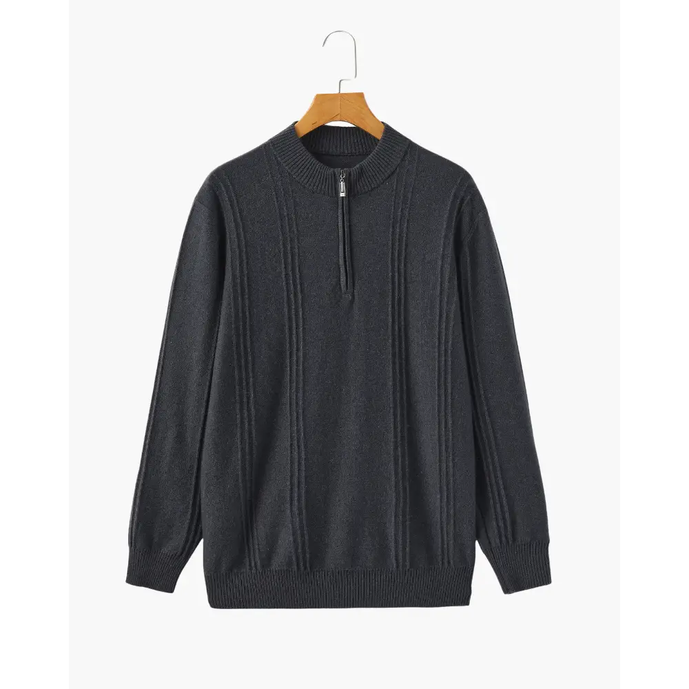 Cedar Ribbed Half-Zip Sweater — photo 3