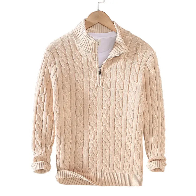 Alder Cable Half-Zip Sweater — photo 10