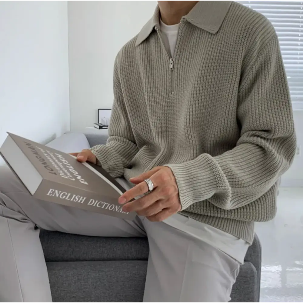 Reed Zip Polo Sweater — photo 4