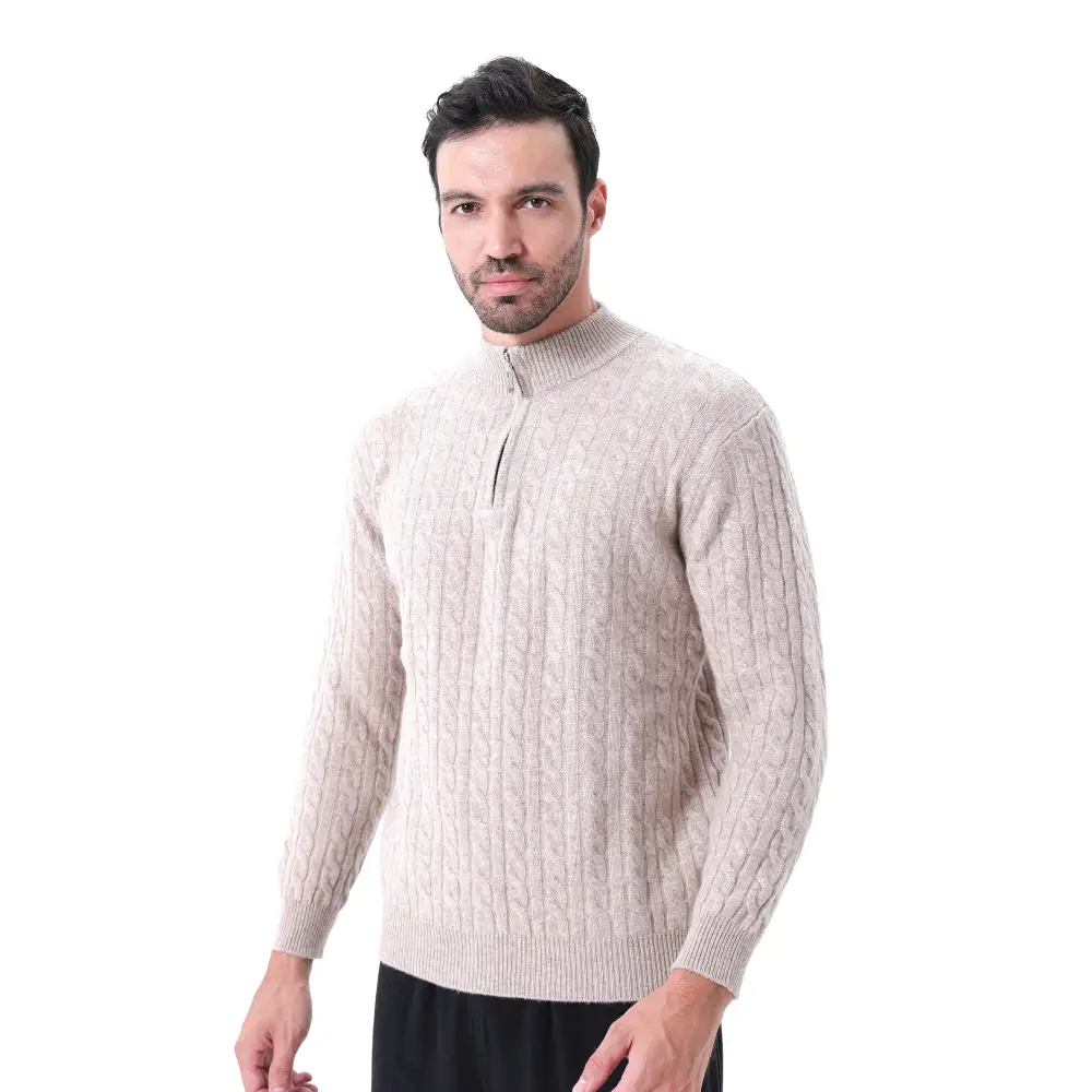 Wren Woven Half-Zip Sweater — photo 10
