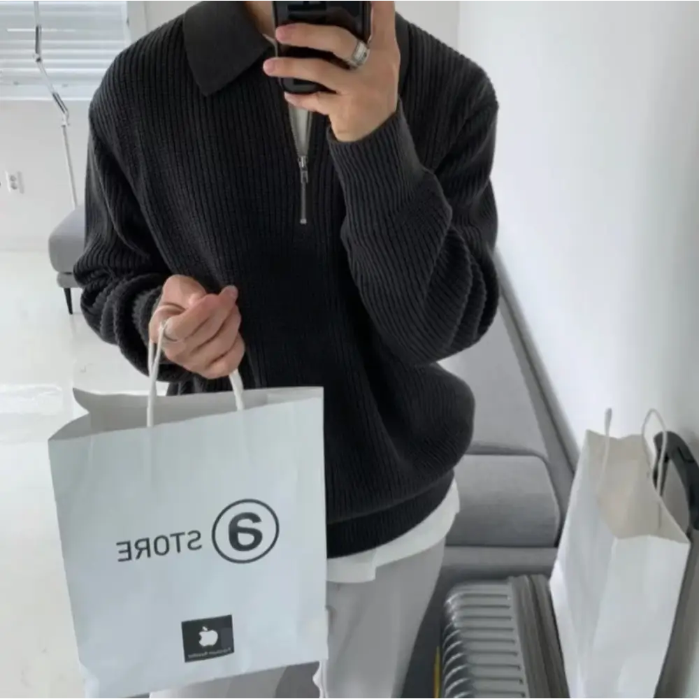 Reed Zip Polo Sweater — photo 10
